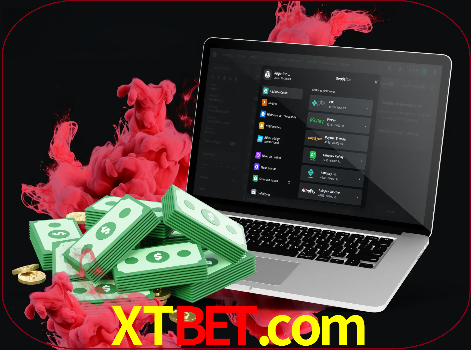 Para efetuar um depósito na sua conta xtbet, basta escolher o método de depósito e especificar o montante.