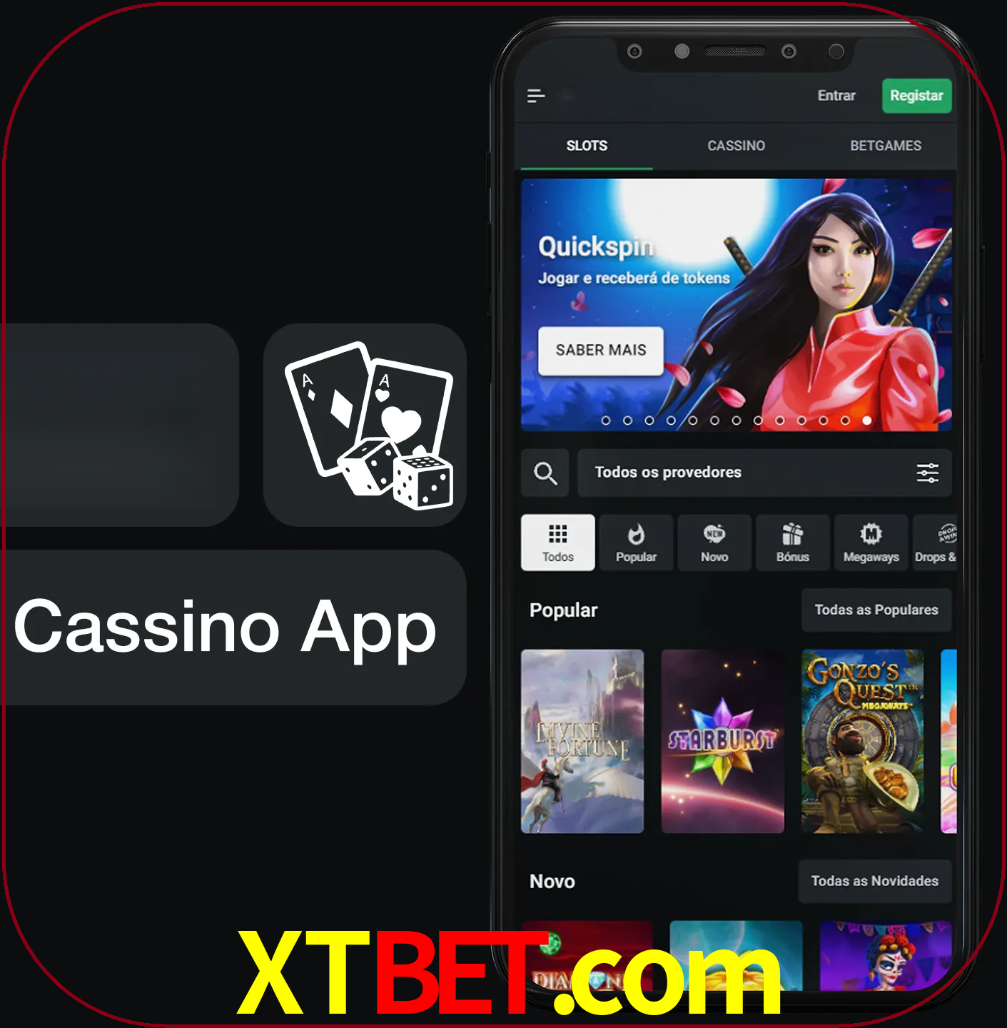 Jogue jogos de cassino e ganhe.
