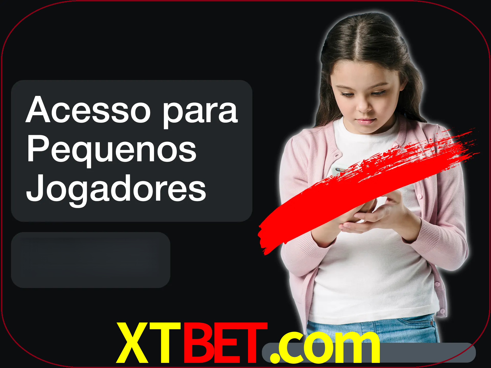 As crianças não podem jogar jogos de cassino.