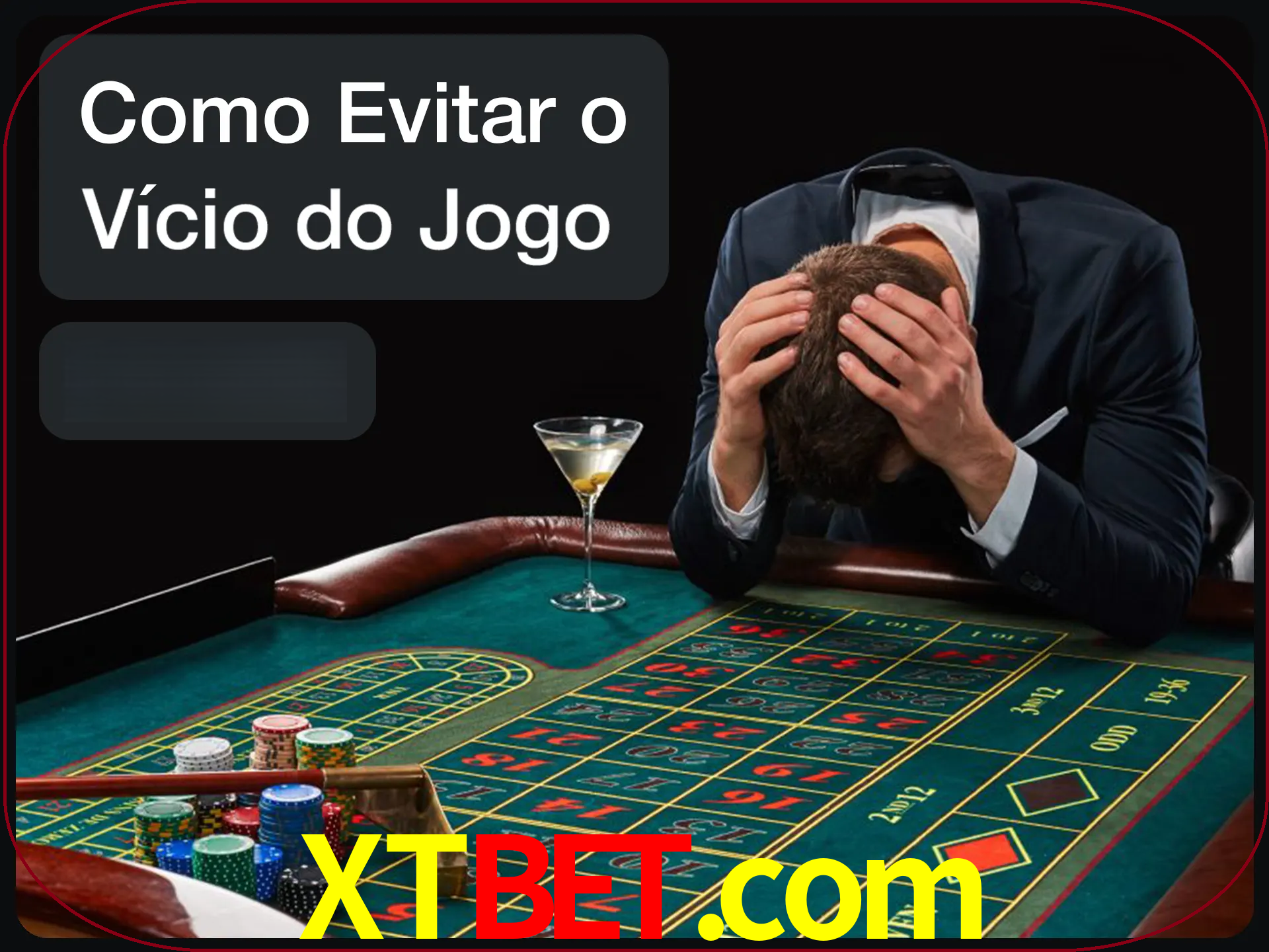 Você é responsável por cada uma de suas apostas.